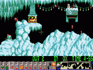 Xmas lemmings screenshot 3